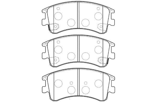 KAVO PARTS Комплект тормозных колодок, дисковый тормоз BP-4551
